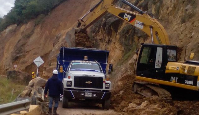 Latinco es la firma encargada de las obras. El paso se vio afectado en el segundo semestre de 2015, como consecuencia de fuertes aguaceros. los derrumbes de rocas entre Pamplona y Chitagá fueron retirados por personal del Invías. Roberto Ospino