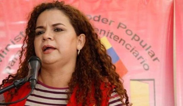 Iris Varela, ministra de Asuntos Penitenciarios Tomada de Internet