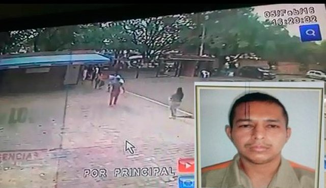 Las cámaras de seguridad del hospital Erasmo Meoz grabaron la huida del fugitivo. Cortesía