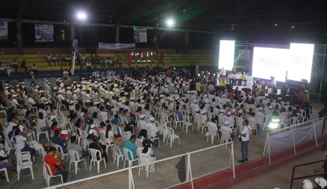 El lanzamiento de la estrategia se realizó en el coliseo del Colegio Integrado Juan Atalaya y contó con la participación de las principales autoridades. Cortesía