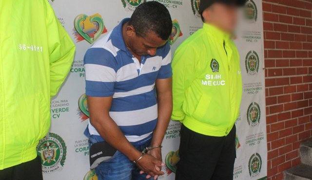José Ignacio Rivera Rambao fue detenido por orden judicial en el barrio El Callejón. Cortesía