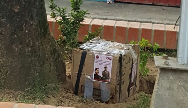 Autoridades confirmaron que la caja se encuentra vacía. Suministrada