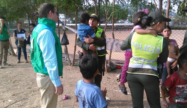 Los menores de edad fueron valorados médica y sicológicamente. Policía Nacional