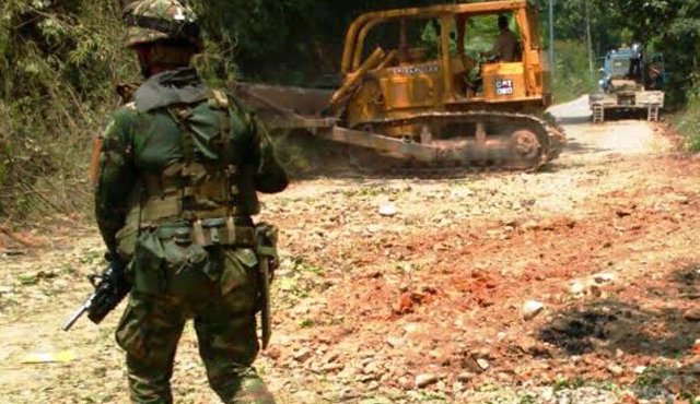 Tres cilindros bomba fueron desactivados por el Ejército Nacional en la vía que comunica a Cúcuta Con Tibú. Suministrada