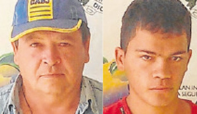 Trino Gálvez Moncada, de 55 años y un hombre de 83 años, conocido como ‘El Nono’ fueron capturados en Chinácota. Suministrada