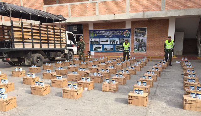 Incautaron 1.680 unidades de un suplemento alimenticio. Cortesía