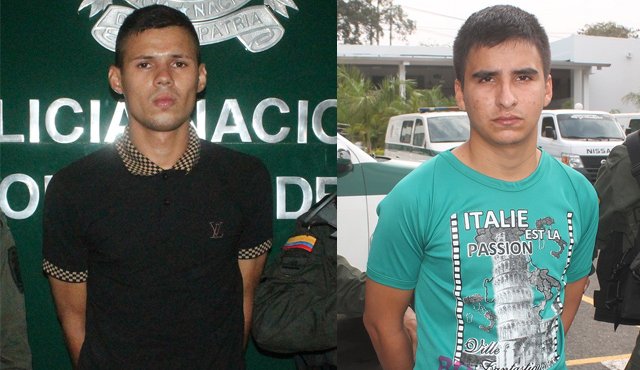 Jesús Yesid Gómez Gélvez, ‘Pesadilla’ (izquierda) y Abel José Amaya Moncada (derecha) Cortesía