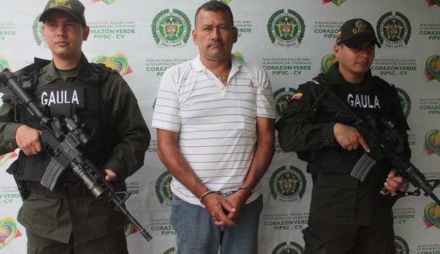 Ángel Gerardo Sandoval fue capturado en flagrancia. Policía Nacional