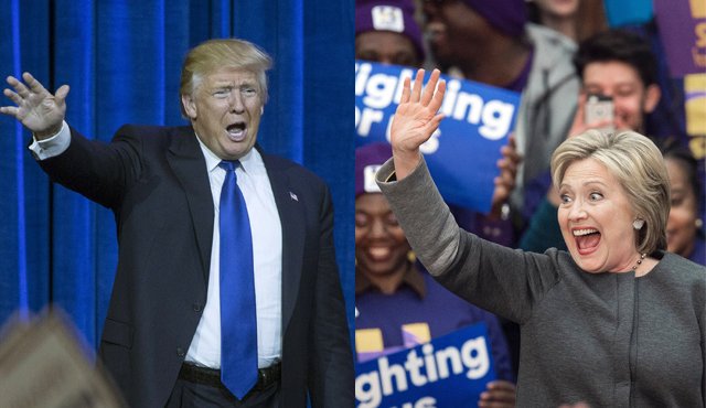 Donald Trump y Hillary Clinton. Internet