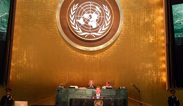 Gobierno y las Farc pidieron a la ONU apoyar el proceso de paz, monitoreando el fin del conflicto. Colprensa