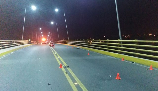 La Policía de Tránsito de Cúcuta practicó el levantamiento del cadáver en el puente La Gazapa. Suministrada