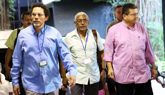 Delegación de las Farc en La Habana. Colprensa