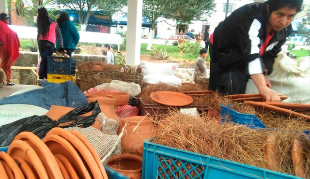 En el parque de Cácota son exhibidos los productos de los artesanos. Roberto Ospino