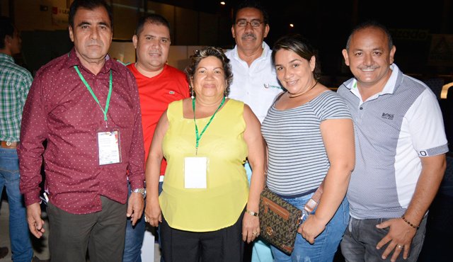 Ovidio Barrera, Gonzalo Orozco, Alba Luz Botello, Maira Acevedo, Alberto Caicedo y Edilberto Pérez. Edinsson Figueroa