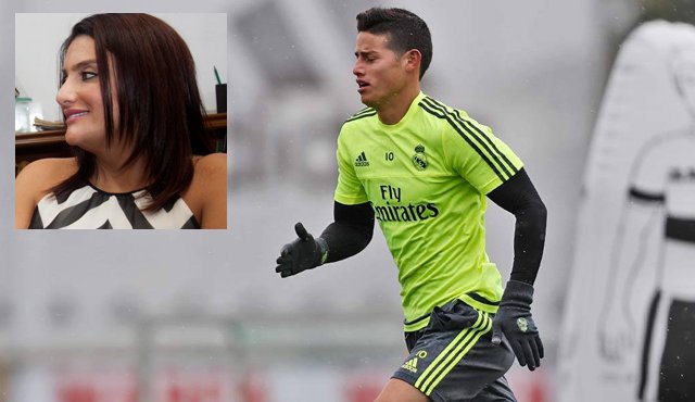 La madre del madridista conversó en la red social (tuiter), con Juan Felipe Cadavid, periodista deportivo de RCN. Archivo