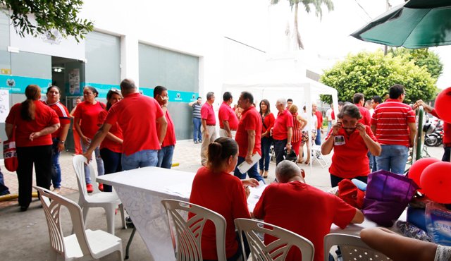 Aspecto de las elecciones del Partido Liberal que se cumplieron ayer en Cúcuta para la escogencia de los delegados. Obando