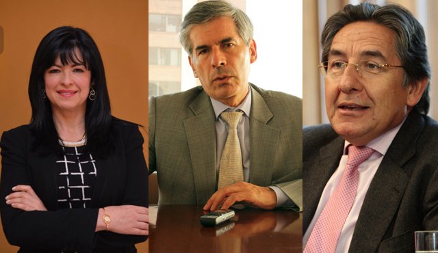 Mónica Cifuentes Osorio, Yesid Reyes Alvarado y Néstor Humberto Martínez. Archivo