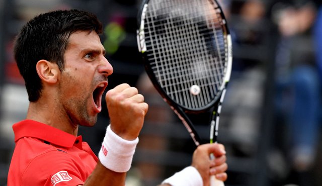 Novak Djokovic celebra su triunfo ante Rafael Nadal. AFP