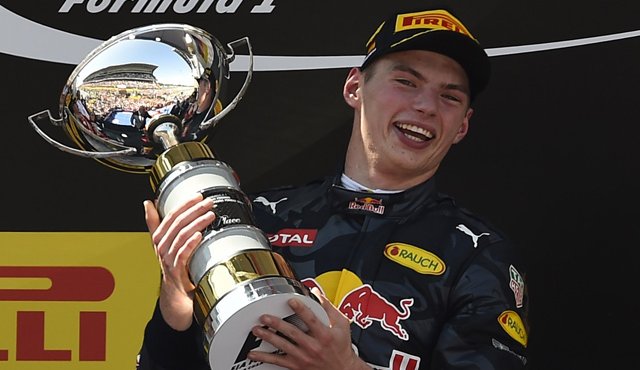 Max Verstappen se convirtió en el piloto más joven en ganar una carrera de Formula 1. AFP