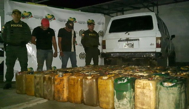 La gasolina está avalada en 4 millones de pesos. Suministrada