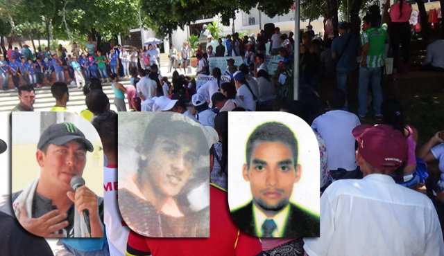 Los jóvenes que viven en el asentamiento Tres de abril son: John Jairo Angarita, Cristian Romero y Jaiver Navarro.
Cortesía