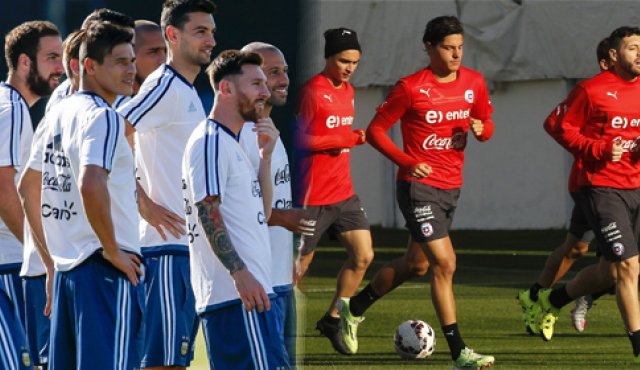 El seleccionado de Argentina revivirá un nuevo duelo frente a Chile, en su debut de la Copa América Centenario 2016. AFP