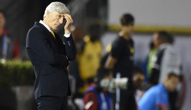José Néstor Pékerman, técnico de la selección Colombia. AFP