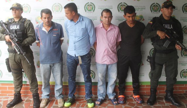 De acuerdo con las investigaciones del Grupo Gaula la banda se dedicaría a realizar secuestros selectivos con fines económicos. Cortesía