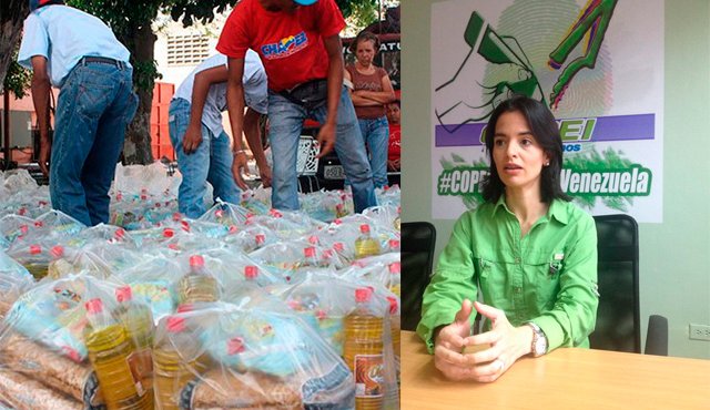 "Las bolsas de alimentos de los Clap se venden libremente en Cúcuta", manifestó la líder opositora Mercedes Malavé. Internet