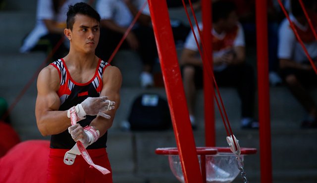 Jossimar Calvo, gimnasta cucuteño. Archivo