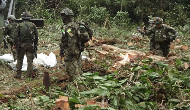 El Ejército informó que las tropas tampoco encontraron rastros de sangre que indicaran que se hubiese presentado heridos en esta acción. Archivo