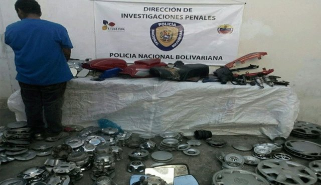Se dedicada al robo y hurto de partes y piezas de vehículos automotores, en el casco central de Caracas. Cortesía