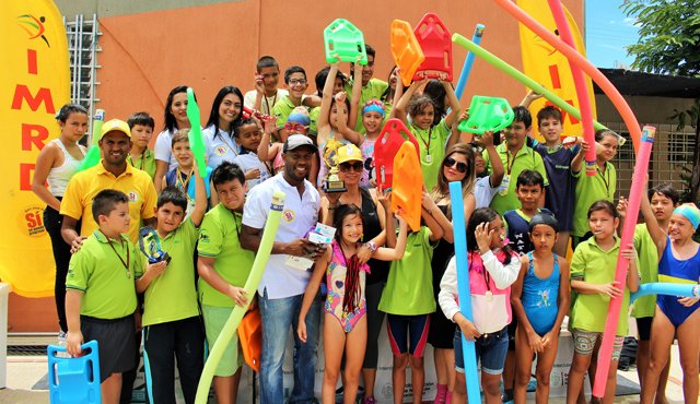 Con una buena participación de deportistas se cumplió el primer festival de clubes deportivos. Cortesía Imrd