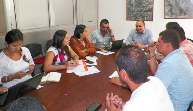 Los alcaldes de la Provincia de Ocaña que pertenecen a la Asociación de Municipios. Javier Sarabia