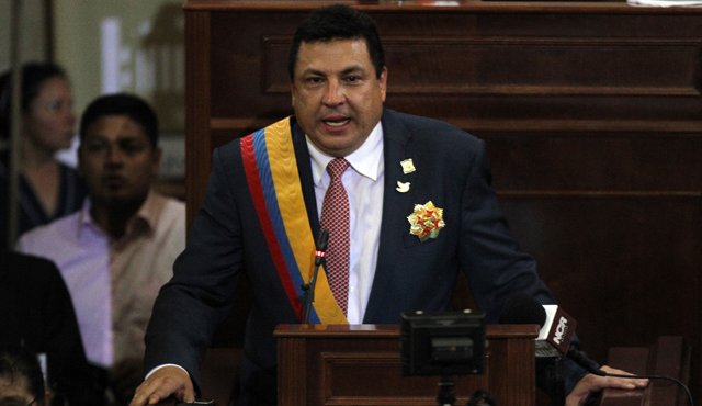 El santandereano Miguel Ángel Pinto asumió como presidente de la Cámara de Representantes hasta el 16 de diciembre. Colprensa