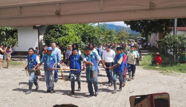 Desde el inicio de la reunión, los u’wa demostraron el control del territorio ancestral. Cortesía