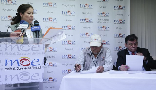 La Misión de Observación Electoral planteó una serie de inquietudes sobre lo que será la campaña del plebiscito, a fin de que se brinden las garantías necesarias a los diferentes comités. Archivo