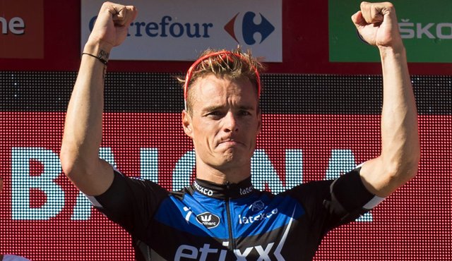 Gianni Meersman, ganador de la segunda etapa de la Vuelta a España. AFP