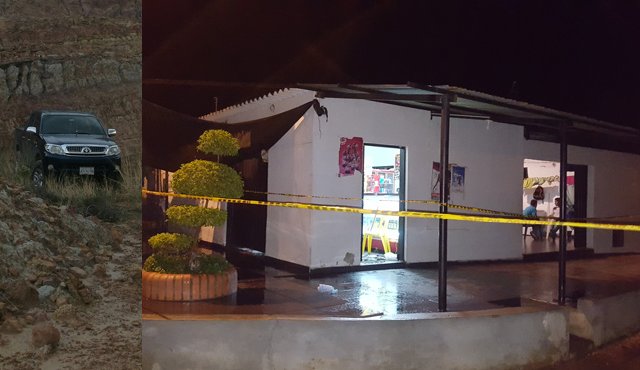 La camioneta fue encontrada en Urimaco, sobre la vía a El Zulia. Cortesía
