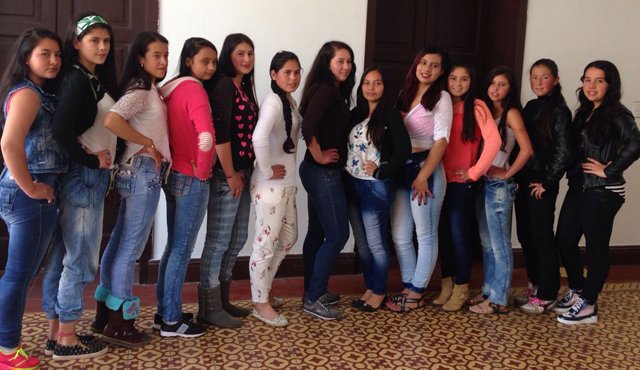 Candidatas que competirán en el Reinado Veredal de la Arveja que se celebrará este fin de semana. Roberto Ospino