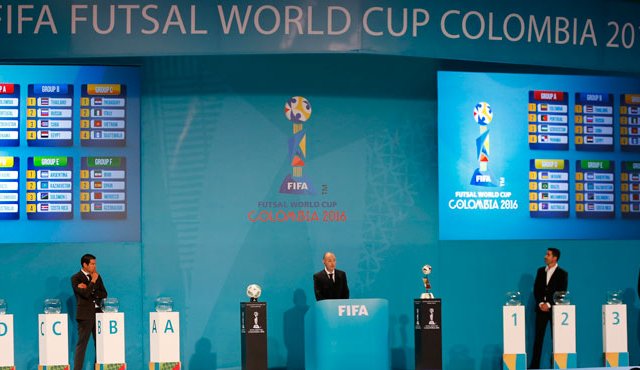 Sorteo de la Copa Mundial de Fútsal de la Fifa Colombia 2016. Colprensa