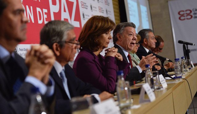 En la Cámara de Comercio de Bogotá se realizó este jueves un conversatorio denominado ‘El Sector Privado de Cara a la Construcción de Paz’ Colprensa