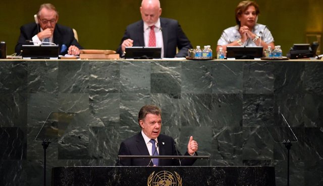 Intervención del presidente Juan Manuel Santos ante la Asamblea 71 de la ONU Colprensa