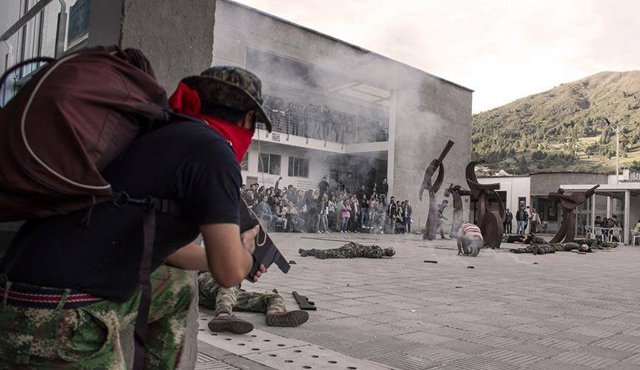 El grupo kinesis promueve la obra de paz Los Hijos del Conflicto. Foto cortesía / La Opinión