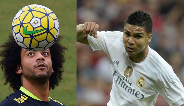 El mediocampista Casemiro y el lateral Marcelo se lesionaron en juegos del Real Madrid. Tomada de Internet
