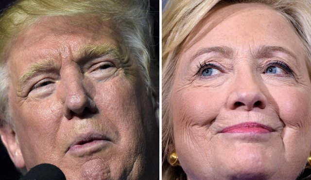 Donald Trump y Hilary Clinton se enfrentarán esta noche en un debate. AFP