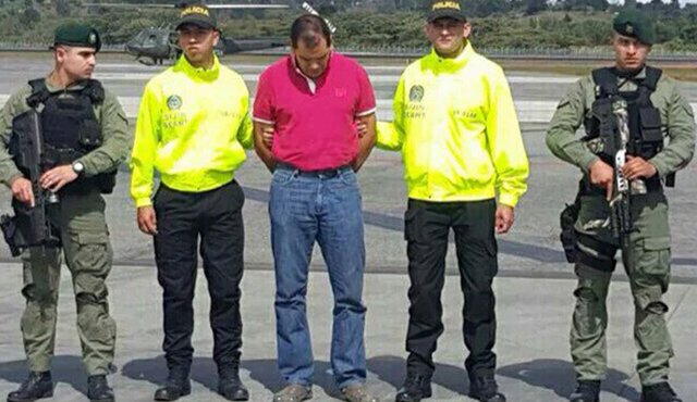 James Arias fue capturado por la Dijín de la Policía en La Pintada (Antioquia). Colprensa