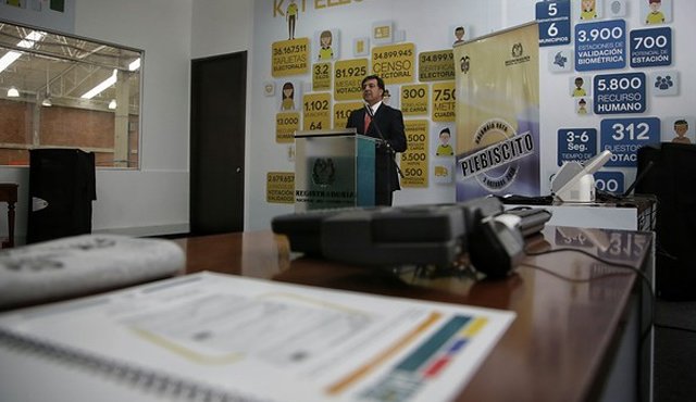 Desde el Consejo Nacional Electoral, el presidente Alexander Vega aseguró que el escrutinio no podrá ser afectado de ninguna manera, dado que el proceso se hace manualmente. Colprensa