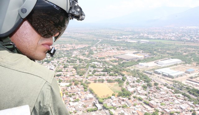 Los operativos policiales fueron desarrollados por tierra y aire. Policía Nacional