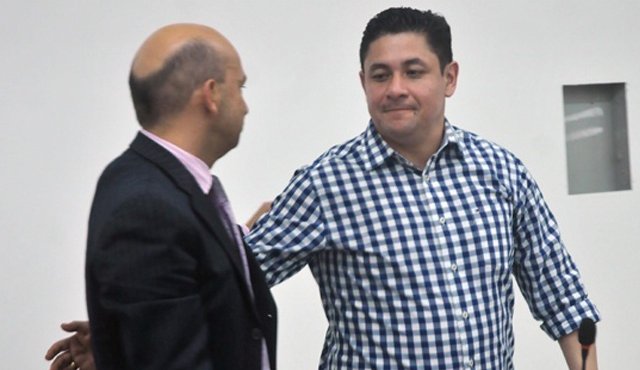 ’Don antonio’ (der.), al lado de su abogado Camilo Bocanegra. Cortesía El Heraldo